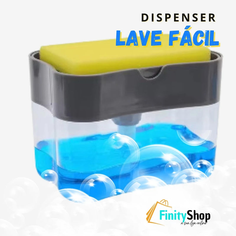 NOVO Dispenser para sabão líquido LAVE FÁCIL  - KIT 2 UNIDADES