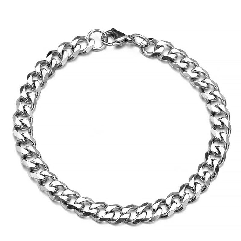 Pulseira CUBANA Aço Inoxidável UNISSEX - finityShop