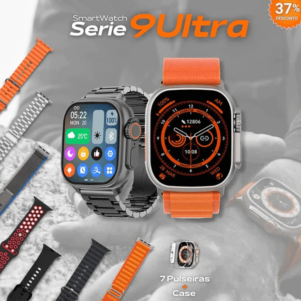 SmartWatch - Serie 9 Ultra™ [Kit: 7 Pulseiras + Case] - finityShop